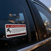 GPS Tracking Alarm Warning Decals – 2 Pack - Steershield